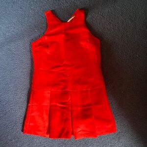 Mustard Seed Romper.  Skort design.  Size small.  Red.